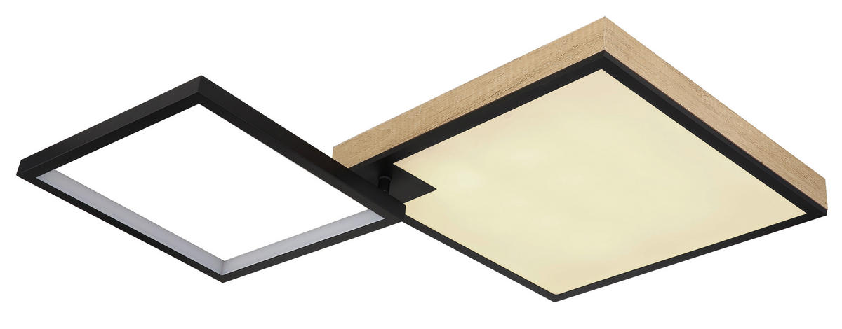GLOBO LED-Deckenleuchte schwarz Opal Acryl Metall B/H/T: ca. 55x10x85,5 cm JACKY - schwarz/Opal (55,00/10,00/85,50cm) - GLOBO
