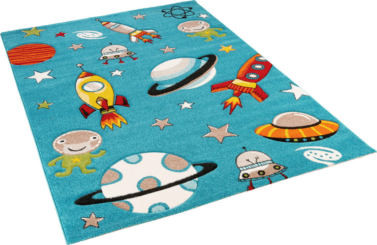Kinderteppich Casino Kids blau B/L: ca. 120x170 cm Casino Kids - blau (120,00/170,00cm)