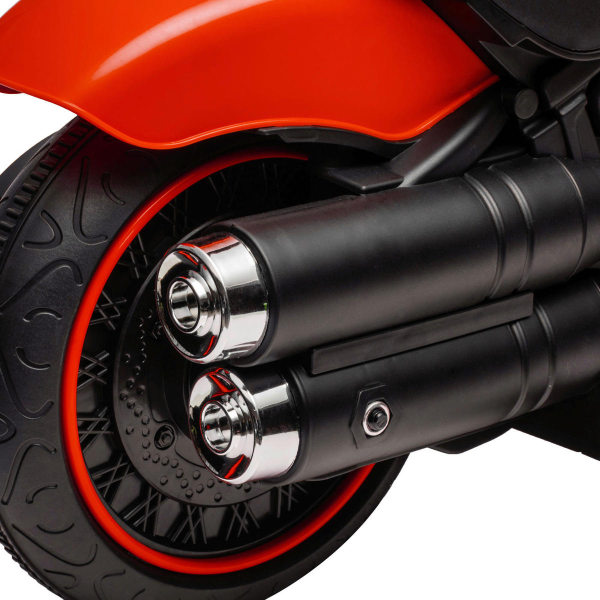 HOMCOM Kinder-Elektromotorrad schwarz B/H/L: ca. 42x57x76 cm Kinder-Elektromotorrad - rot/schwarz (76,00/42,00/57,00cm) - HOMCOM