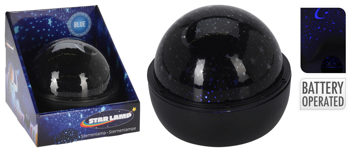 LED-Sternenlampe grau schwarz Kunststoff B/H/L: ca. 17x17x14,5 cm LED-Sternenlampe - schwarz/grau (14,50/17,00/17,00cm)