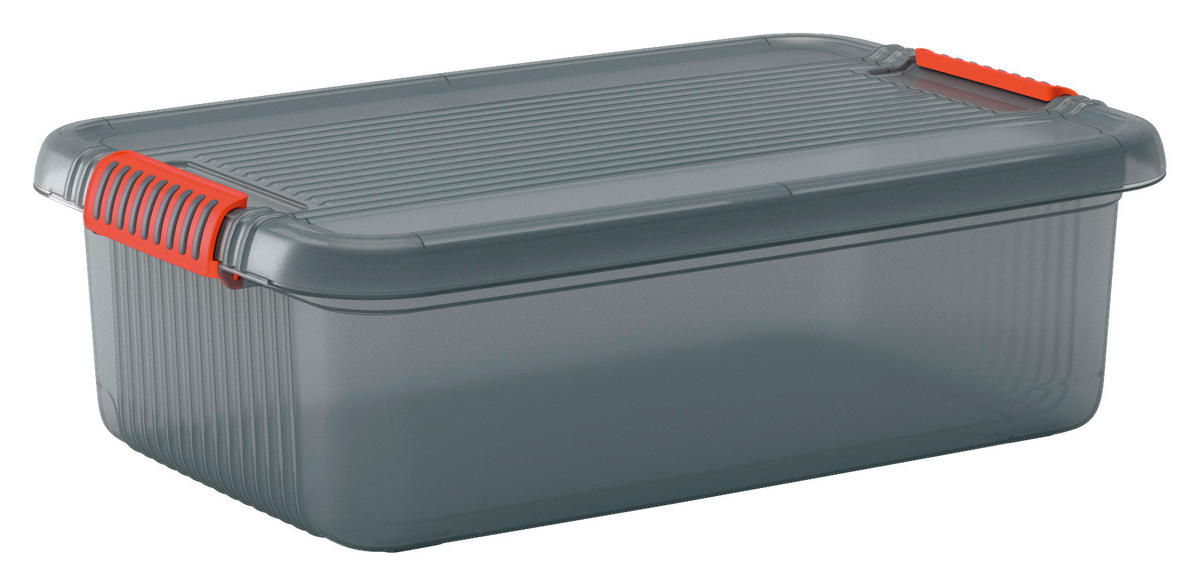 KIS Aufbewahrungsbox K Latch grau B/H/L: ca. 39x18x59 cm K Latch - transparent/grau (59,00/39,00/18,00cm) - KIS