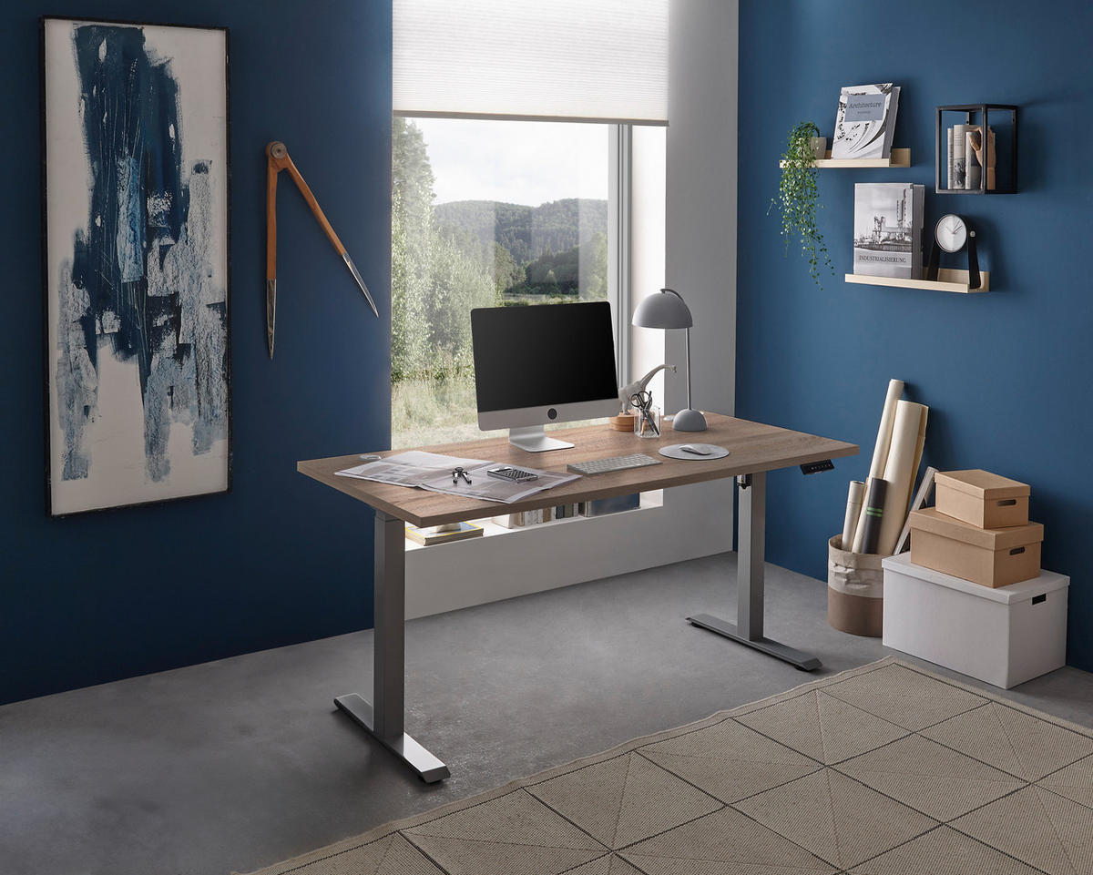 höhenverstellbarer Schreibtisch Pronto 2 Eiche Sonoma Nachbildung B/H/T: ca. 160x75x77 cm Pronto 2 - Eiche (160,00/75,00/77,00cm)