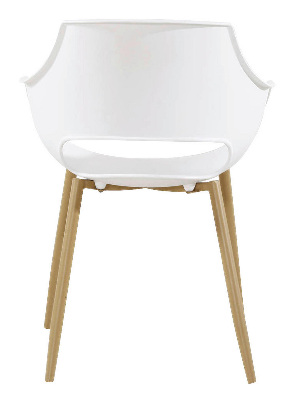 Stuhl Alice 100 2er weiß Kunststoff B/H/T: ca. 59x85x58 cm Alice 100 2er - Eiche/weiß (59,00/85,00/58,00cm) - 360 Living