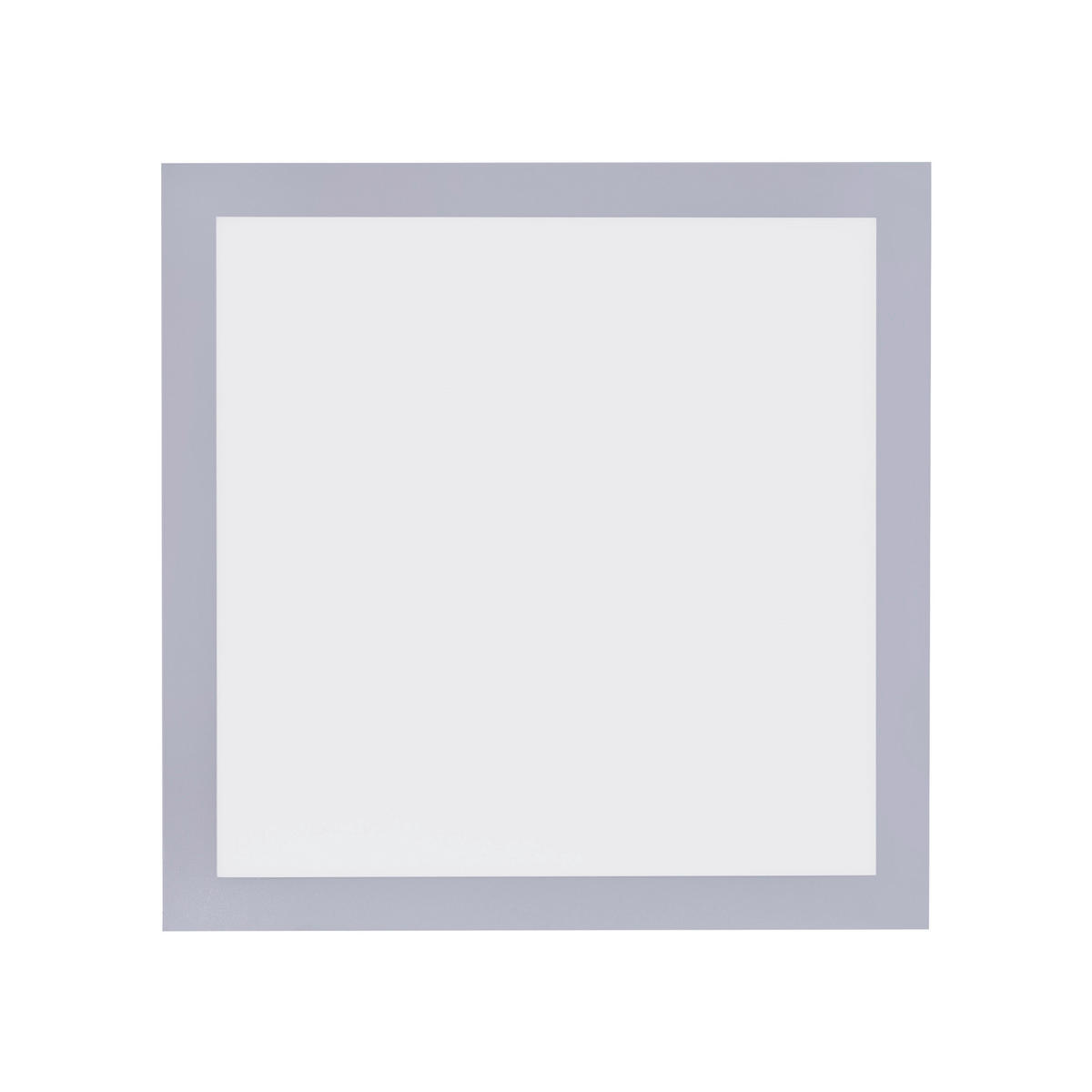 Just Light LED-Deckenpanel FLAT 14754-21 silber weiß Kunststoff Metall B/H/T: ca. 29,5x6x29,5 cm 1 Brennstellen FLAT - weiß/silber (29,50/6,00/29,50cm) - Just Light
