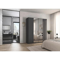 Kleiderschrank Alabama grau B/H/T: ca. 181x210x54 cm Alabama - Alu/grau (181,00/210,00/54,00cm)