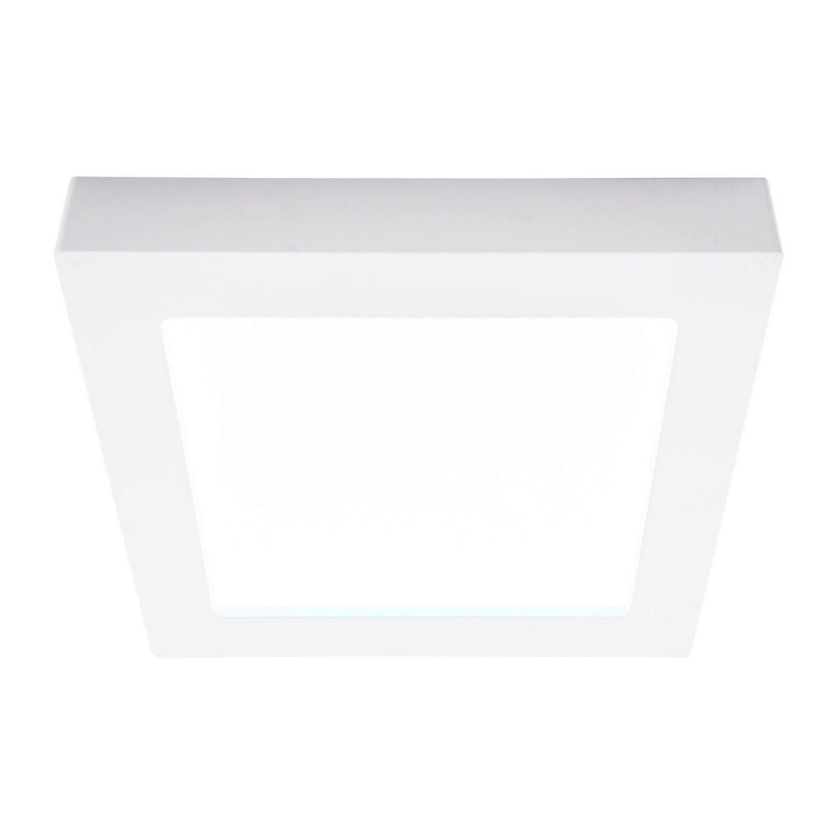 Näve Leuchten LED-Ein-/Aufbauleuchte weiß Kunststoff Metall B/H/T: ca. 22,7x3,5x22,7 cm KOMPLEX - weiß (22,70/3,50/22,70cm) - Näve Leuchten