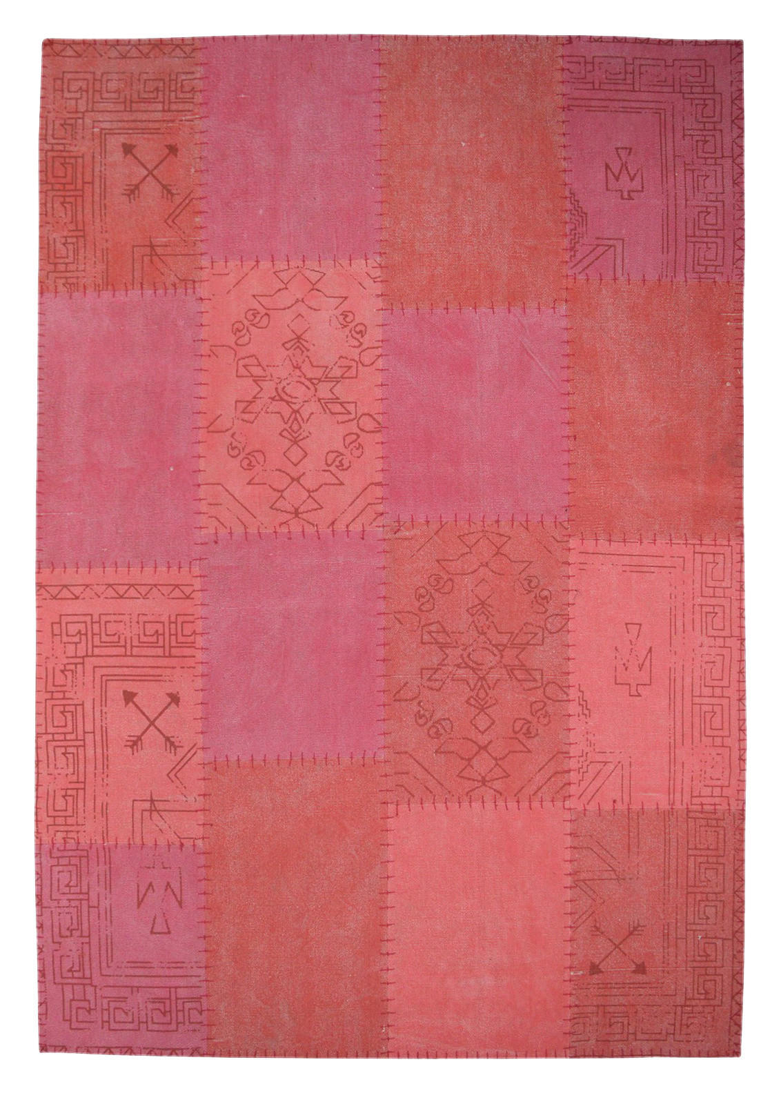 Kayoom Kurzflorteppich Lyrical 210 rot B/L: ca. 120x170 cm Lyrical 210 - rot/mehrfarbig (120,00/170,00cm) - Kayoom