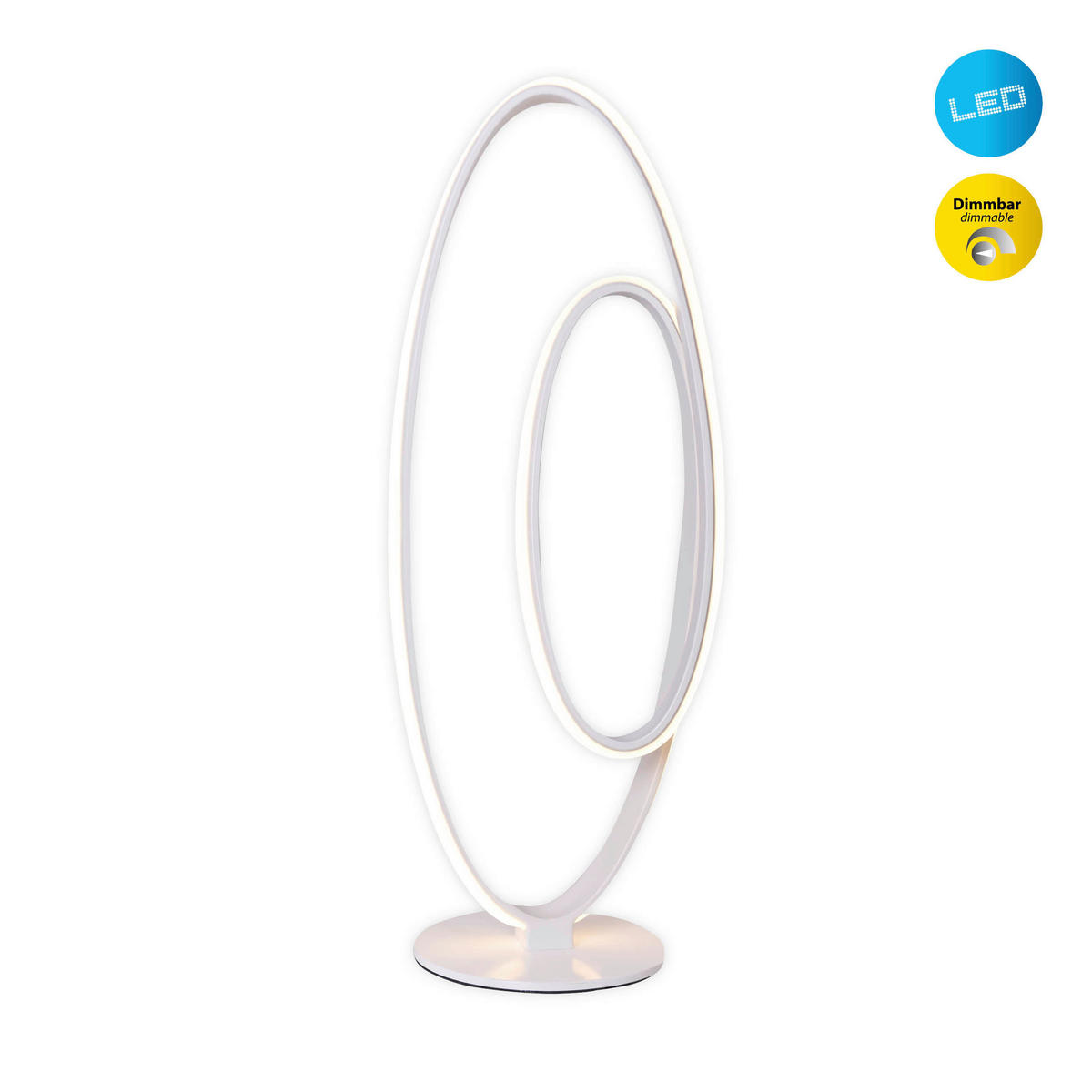 Näve Leuchten LED-Tischleuchte weiß Metall Kunststoff B/H/T: ca. 25x60x17 cm ODRIVE - weiß (25,00/60,00/17,00cm) - Näve Leuchten