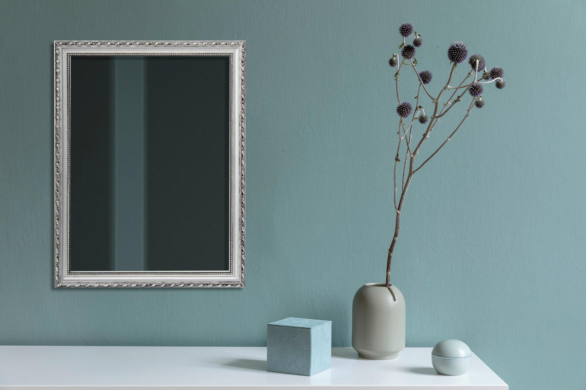 Rahmenspiegel Loreley silber Optik B/H: ca. 34x45 cm Loreley - silber (34,00/45,00cm)