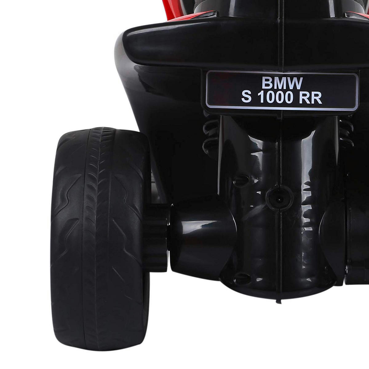 HOMCOM Kindermotorrad BMW S1000RR weiß B/H/L: ca. 37x44x66 cm BMW S1000RR - weiß/rot (66,00/37,00/44,00cm) - HOMCOM