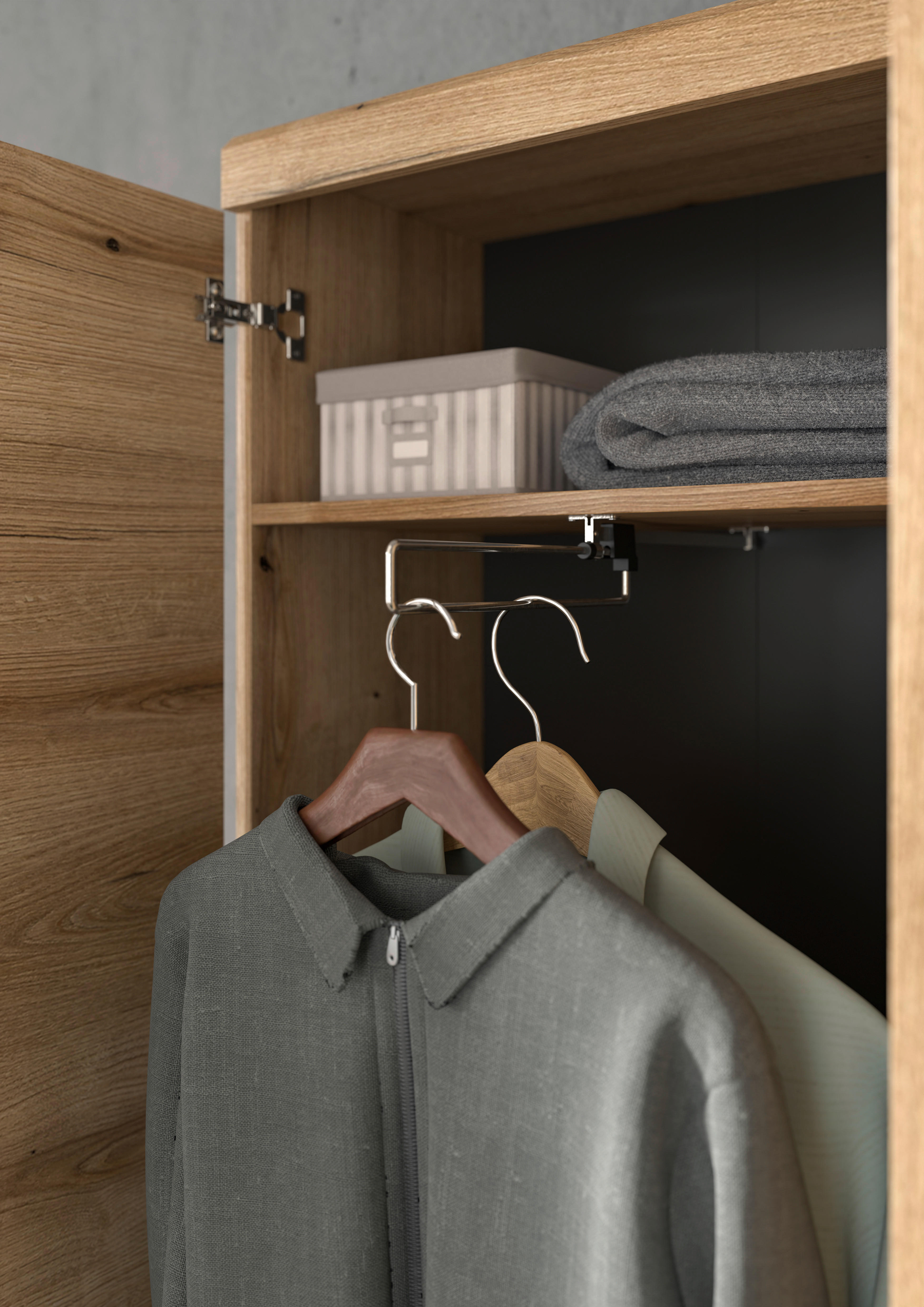 Garderobe SCOUT Evoke Oak Nachbildung B/H/T: ca. 272x197x40 cm SCOUT - (272,00/197,00/40,00cm) - xonox.home