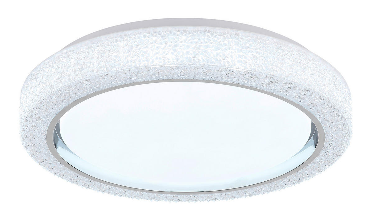 GLOBO Deckenleuchte weiß Opal Kunststoff H/D: ca. 8x40 cm 1 Brennstellen LIAMI - weiß/Opal (40,00/8,00cm) - GLOBO