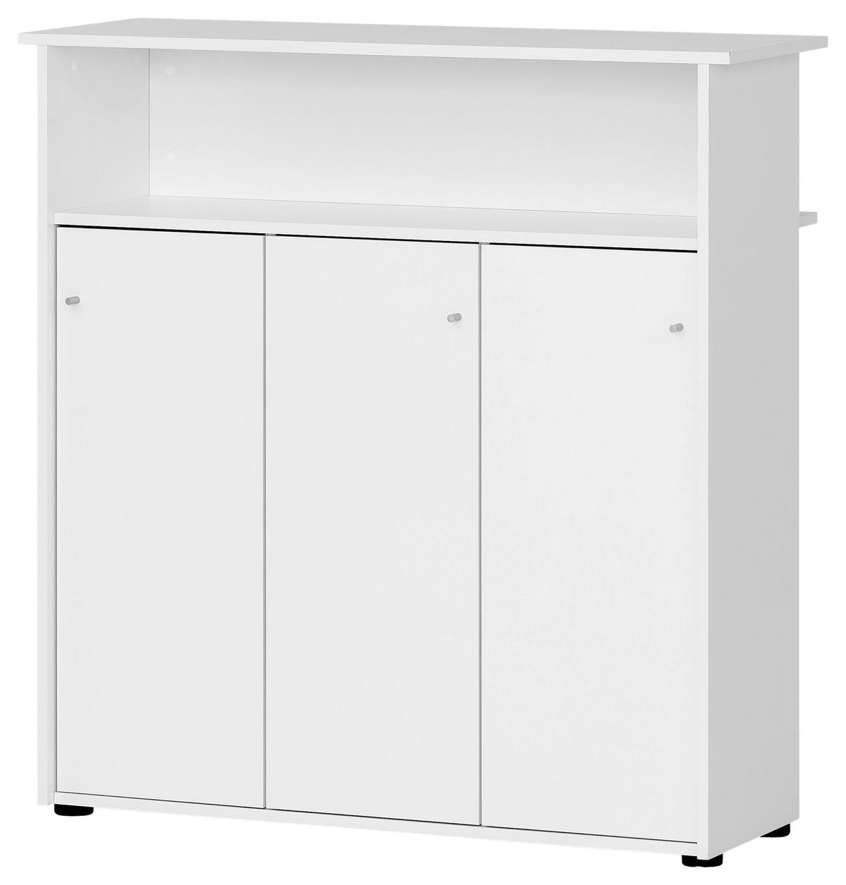 Konsolentisch Serie 400 weiß matt B/H/T: ca. 107x111x44 cm Serie 400 - weiß (107,00/111,00/44,00cm) - Möbelpartner