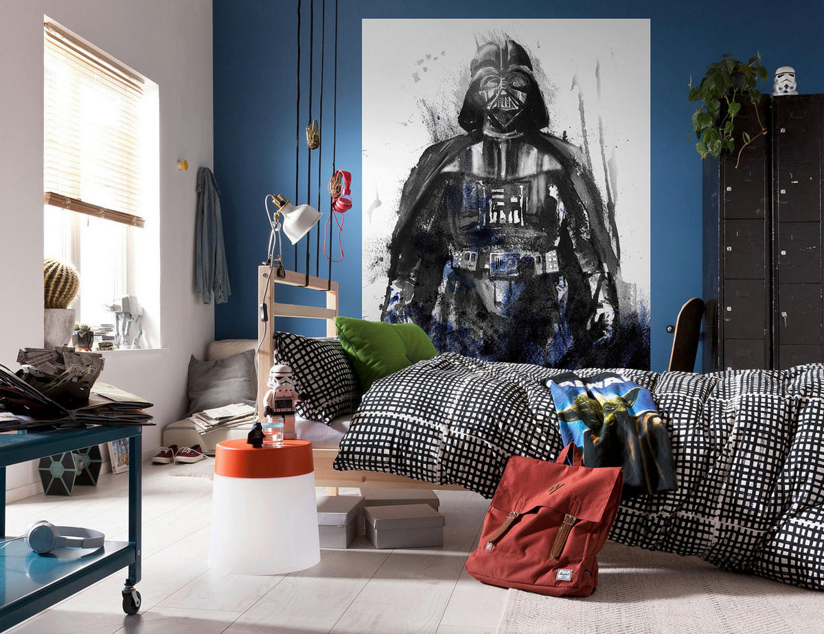 Komar Fototapete Star Wars Watercolor Vader B/H: ca. 200x280 cm Star Wars Watercolor Vader - (200,00/280,00cm) - Komar