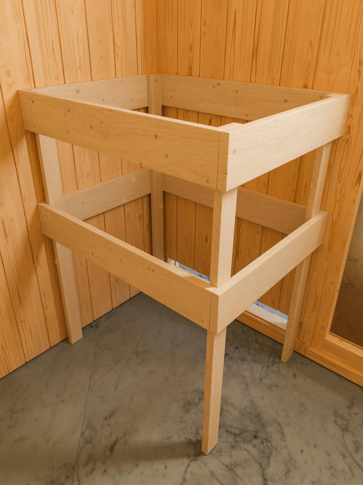 Karibu Sauna Seppel Front natur B/H/T: ca. 196x187x196 cm Seppel Front - natur (196,00/187,00/196,00cm) - Karibu