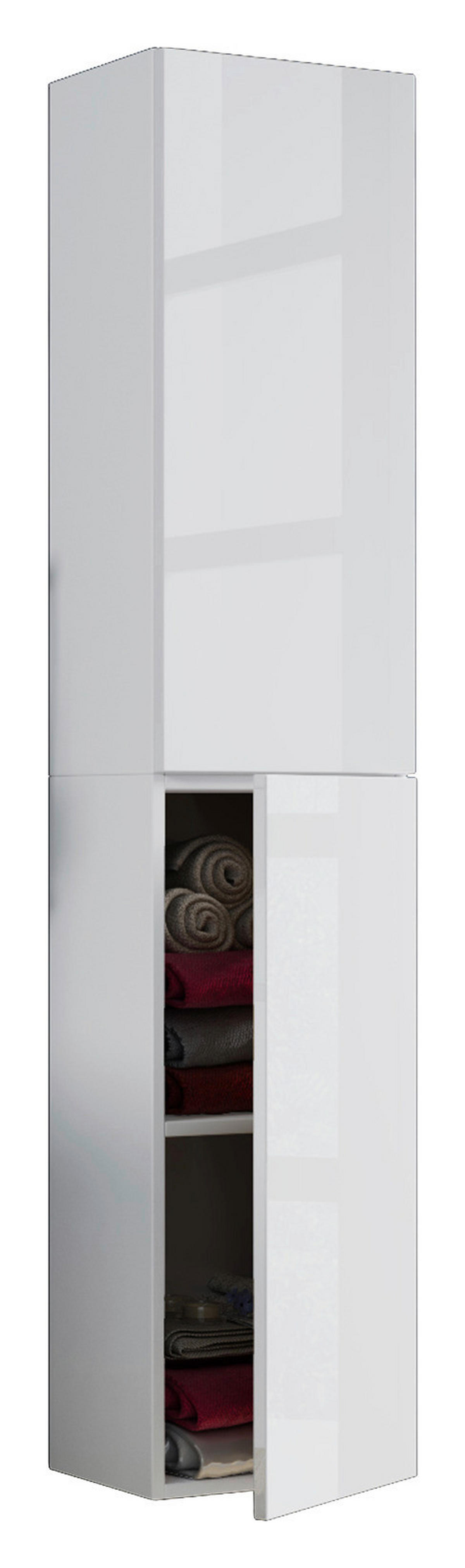 Hochschrank Lendas weiß B/H/T: ca. 33x150x22 cm Lendas - weiß (33,00/150,00/22,00cm) - VCM Möbel