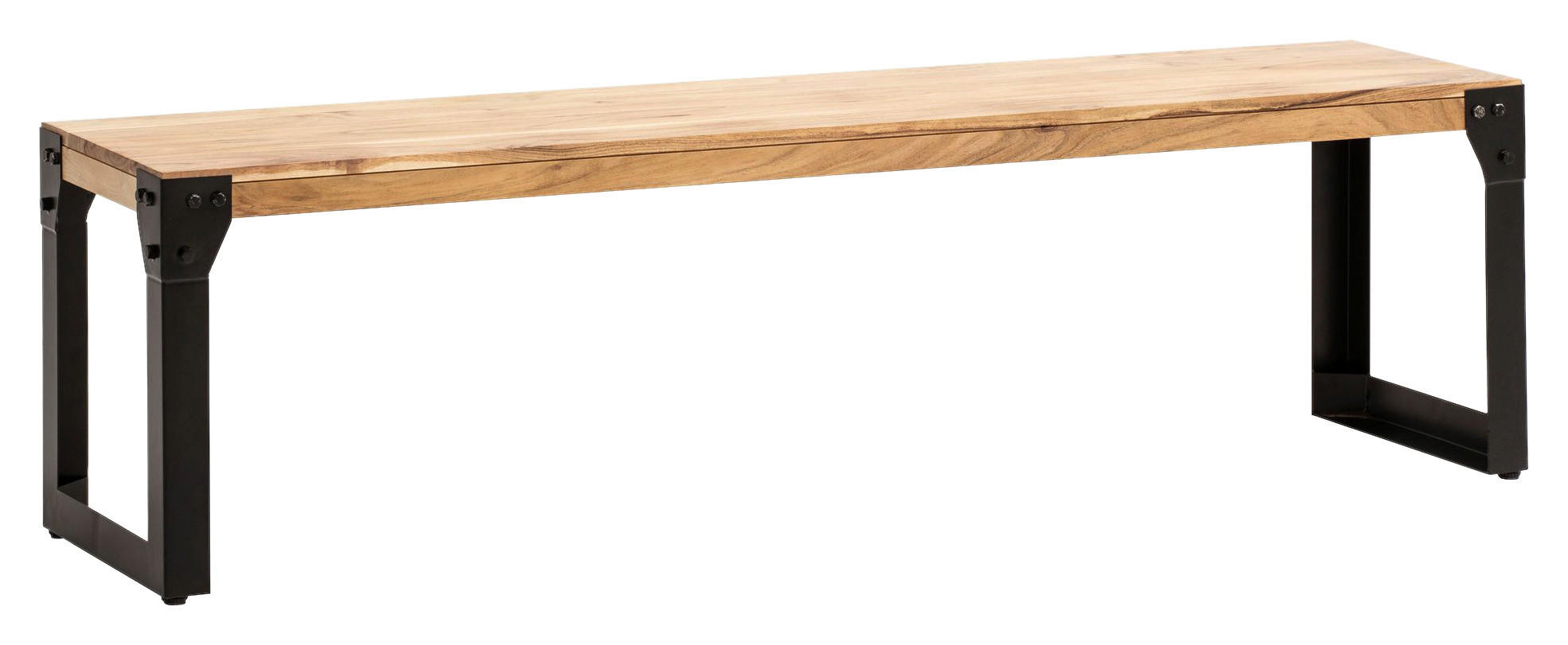 Sitzbank braun B/H/T: ca. 140x45x40 cm Esszimmerbank - braun (140,00/45,00/40,00cm) - Wohnling