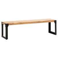 Sitzbank braun B/H/T: ca. 140x45x40 cm Esszimmerbank - braun (140,00/45,00/40,00cm) - Wohnling