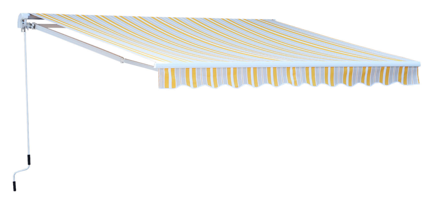 Outsunny Gelenkarmmarkise orange B/H/L: ca. 300x0,3x250 cm Gelenkarm-Markise - orange/blau (250,00/300,00/0,30cm) - Outsunny
