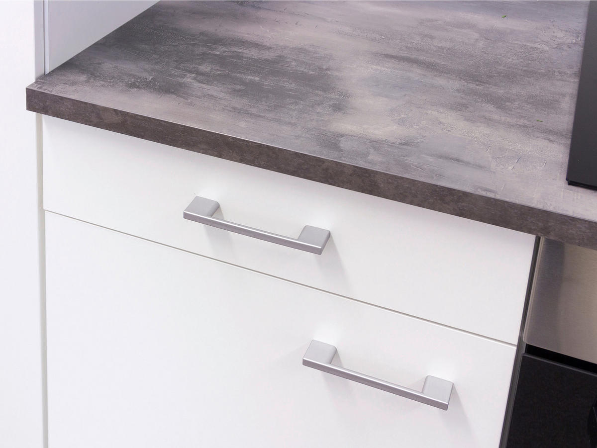Flex-Well Unterschrank Lucca weiß matt B/H/T: ca. 50x85x60 cm Lucca - Eiche/weiß (50,00/85,00/60,00cm) - Flex-Well