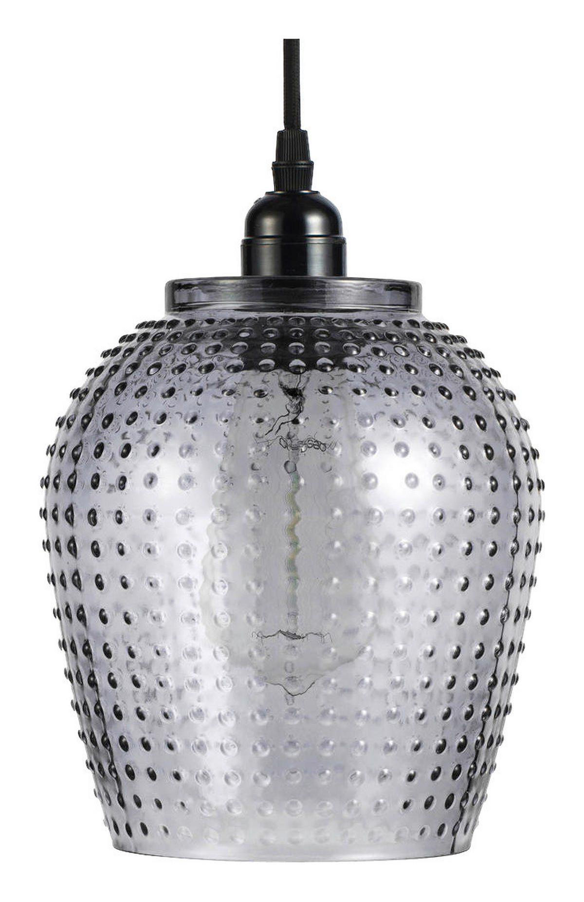 Kayoom Pendelleuchte Riva grau Glas B/H/L: ca. 18x27x18 cm E27 1 Brennstellen Riva - grau (18,00/18,00/27,00cm) - Kayoom