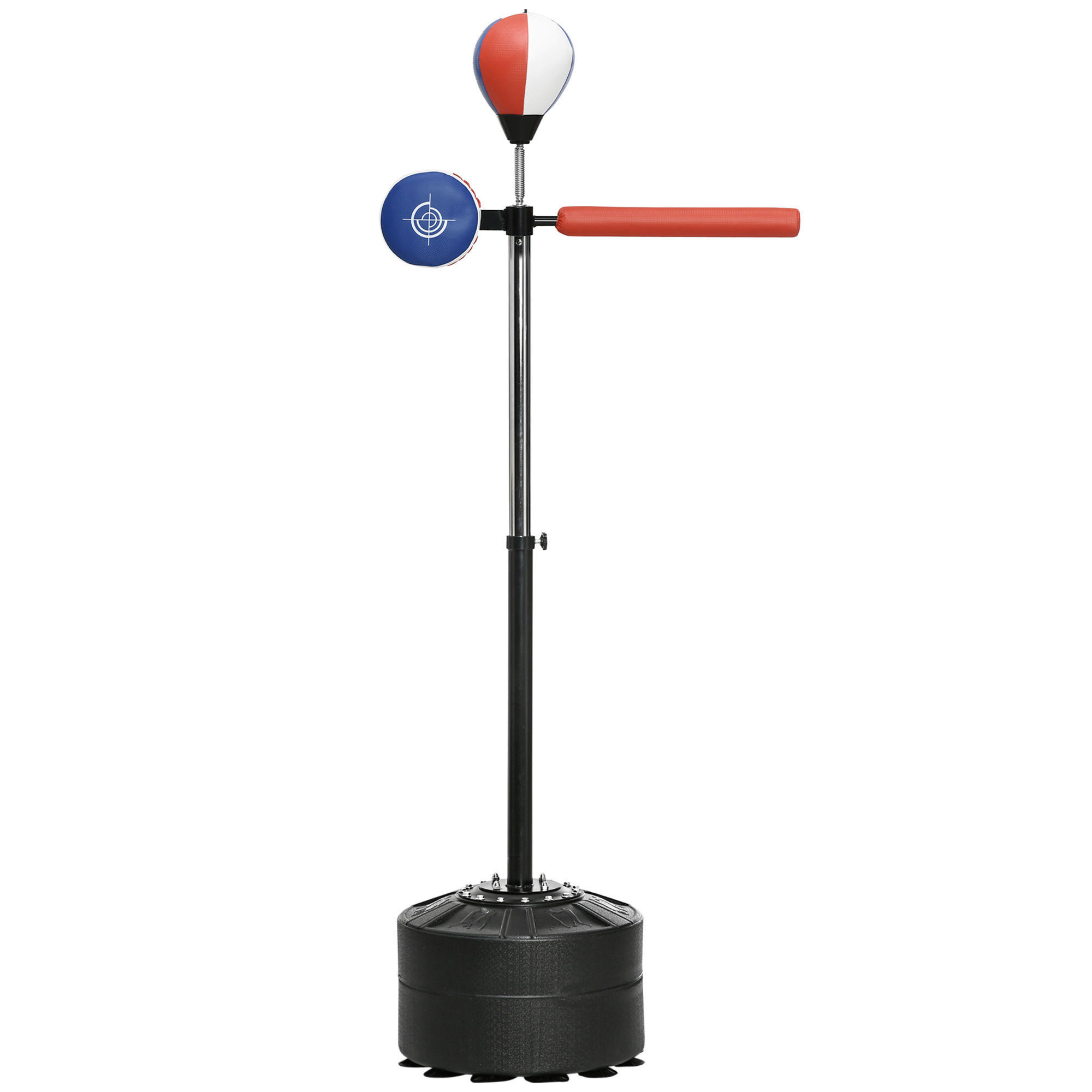SPORTNOW Fitness-Zubehör schwarz Kunststoff B/H/L: ca. 48x80,5x205 cm Boxständer - blau/rot (205,00/48,00/80,50cm) - SPORTNOW