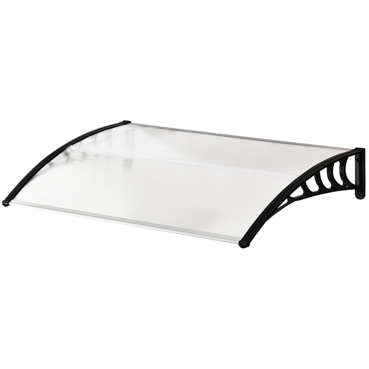 Outsunny Vordach weiß B/H/L: ca. 150x90x25 cm Vordach - weiß (25,00/150,00/90,00cm) - Outsunny