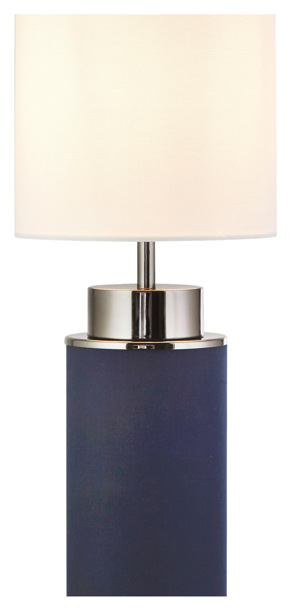 Searchlight Tischlampe weiß schwarz Stahl Textil B/H/L/D: ca. 22x72x22x22 cm E27 1 Brennstellen Flask - weiß/schwarz (22,00/22,00/72,00cm) - Searchlight