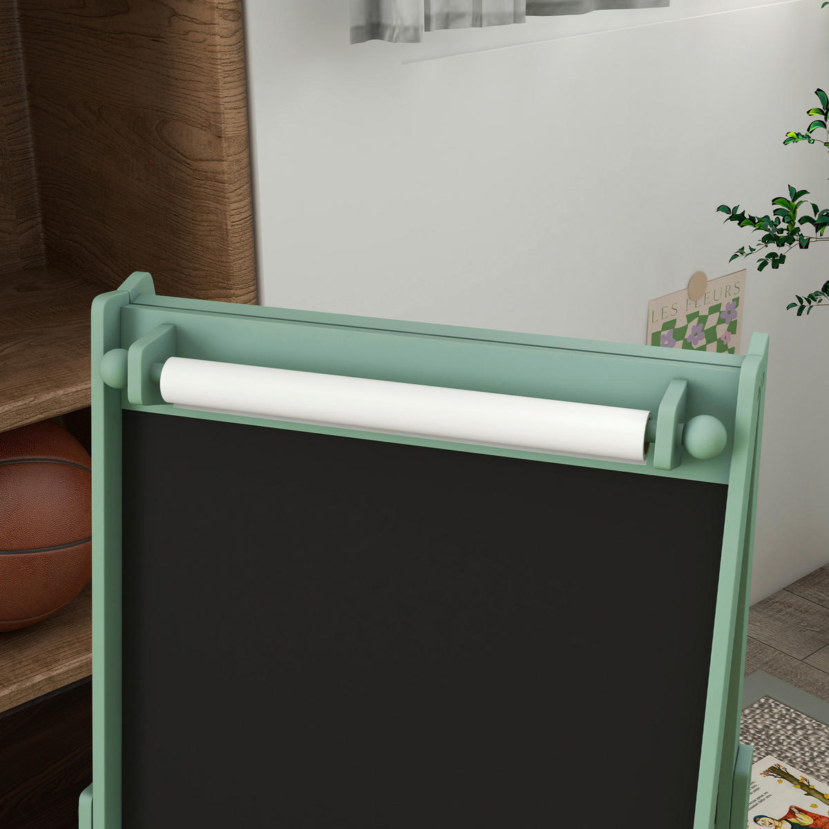 AIYAPLAY Kindertafel B/H/L: ca. 46,5x93x54 cm Kindertafel - grün (54,00/46,50/93,00cm) - AIYAPLAY