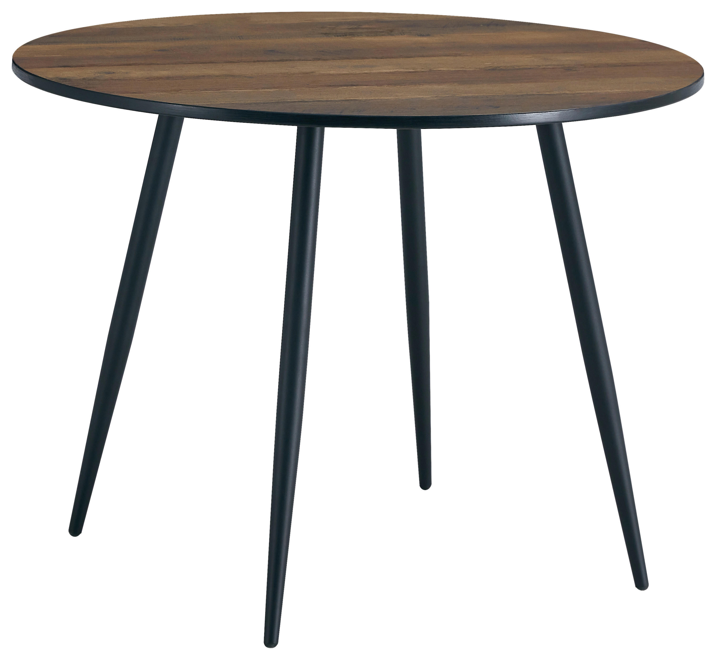 Esstisch Sally braun schwarz D: ca. 100 cm Sally - braun/schwarz (100,00cm)