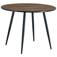 Esstisch Sally braun schwarz D: ca. 100 cm Sally - braun/schwarz (100,00cm)