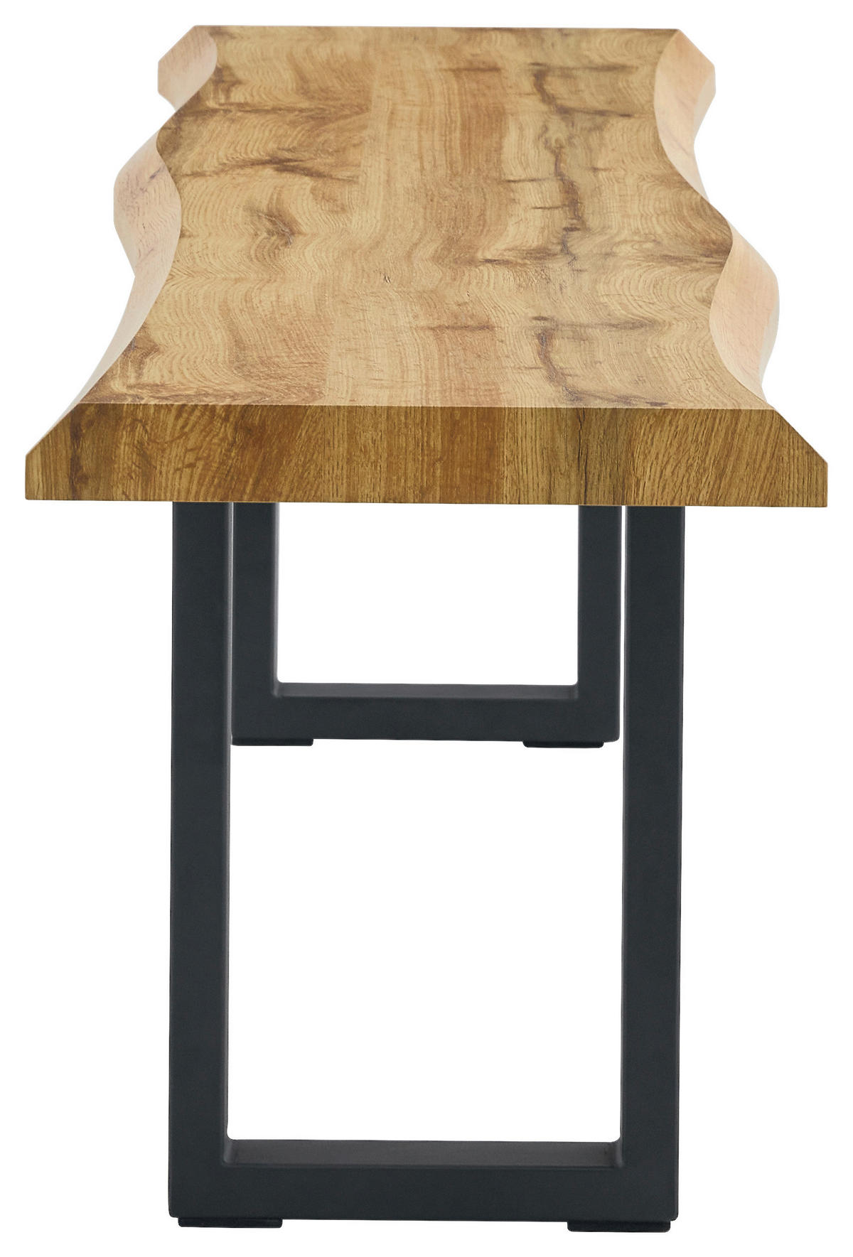 Bank Thea Eiche Wild MDF B/H/T: ca. 180x46x40 cm Thea - Eiche/schwarz (180,00/46,00/40,00cm)