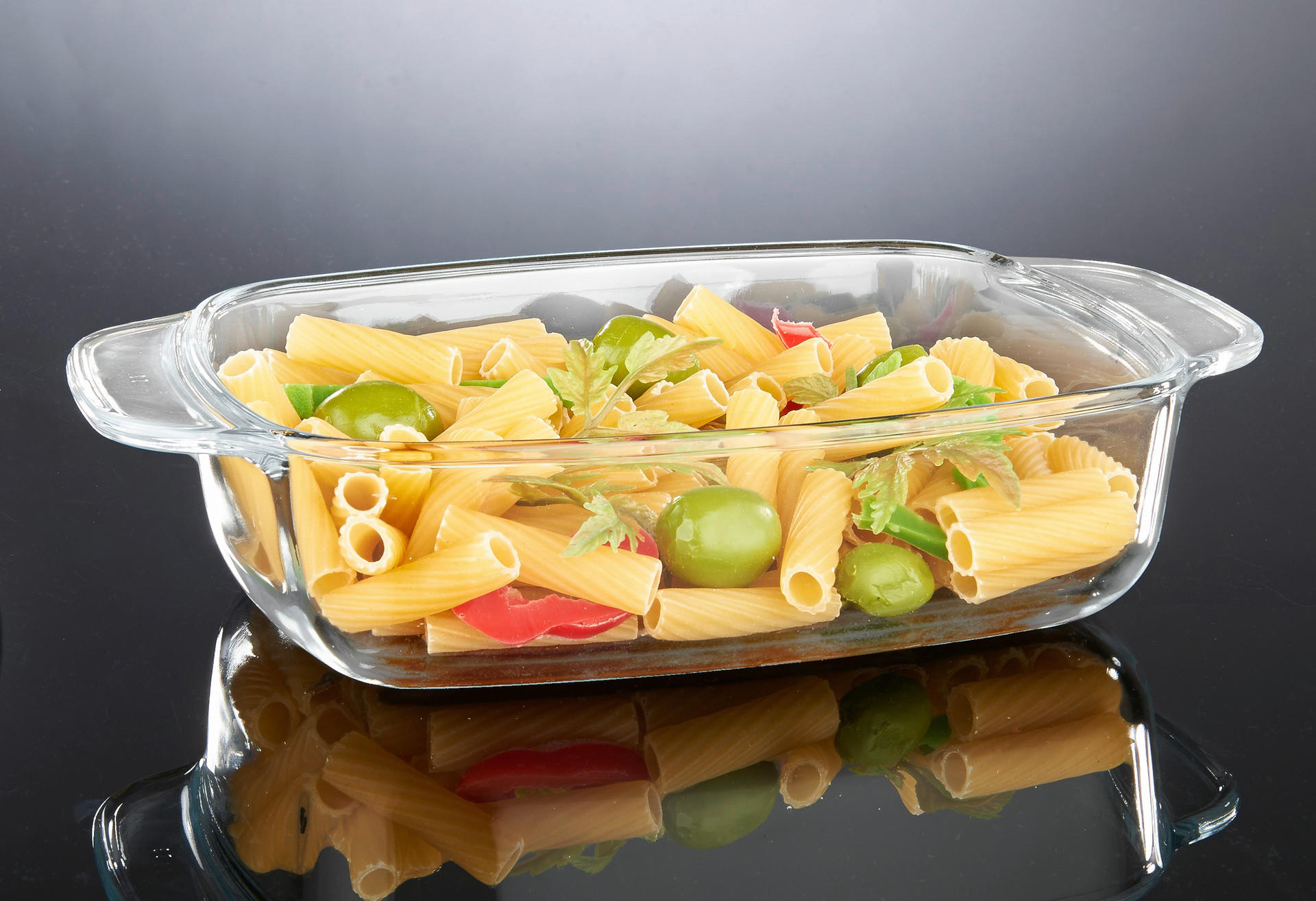 Auflaufform Glas B/L: ca. 21,3x33,6 cm Auflaufform_Wellco - klar (21,30/33,60cm)