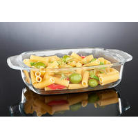 Auflaufform Glas B/L: ca. 21,3x33,6 cm Auflaufform_Wellco - klar (21,30/33,60cm)