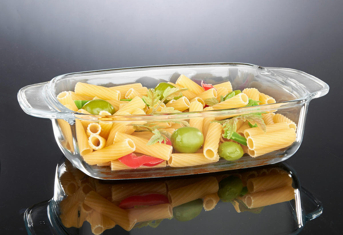 Auflaufform Glas B/L: ca. 21,3x33,6 cm Auflaufform_Wellco - klar (21,30/33,60cm)