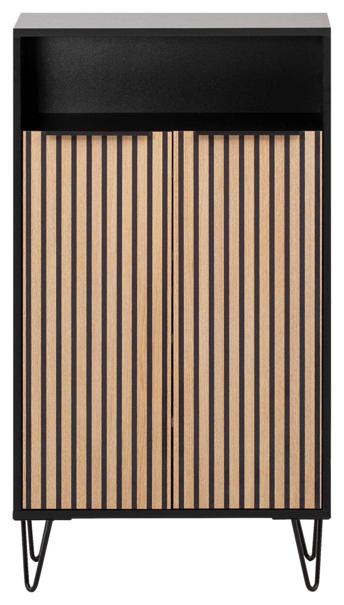 Schuhschrank Hank schwarz matt B/H/T: ca. 60,2x107,9x33,05 cm Hank - schwarz (60,20/107,90/33,05cm) - Möbelpartner