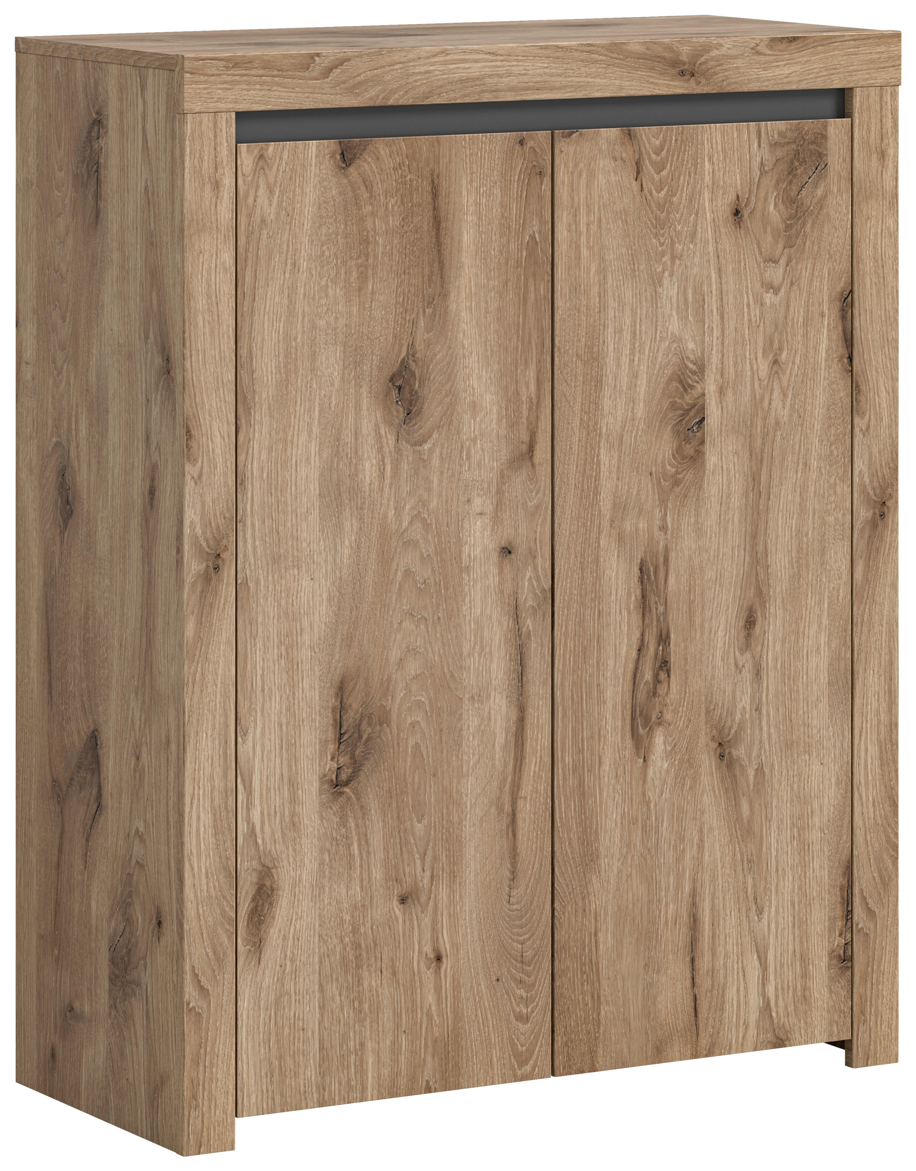 Kommode Woody Nox Oak Nachbildung anthrazit B/H/T: ca. 81x105x37 cm