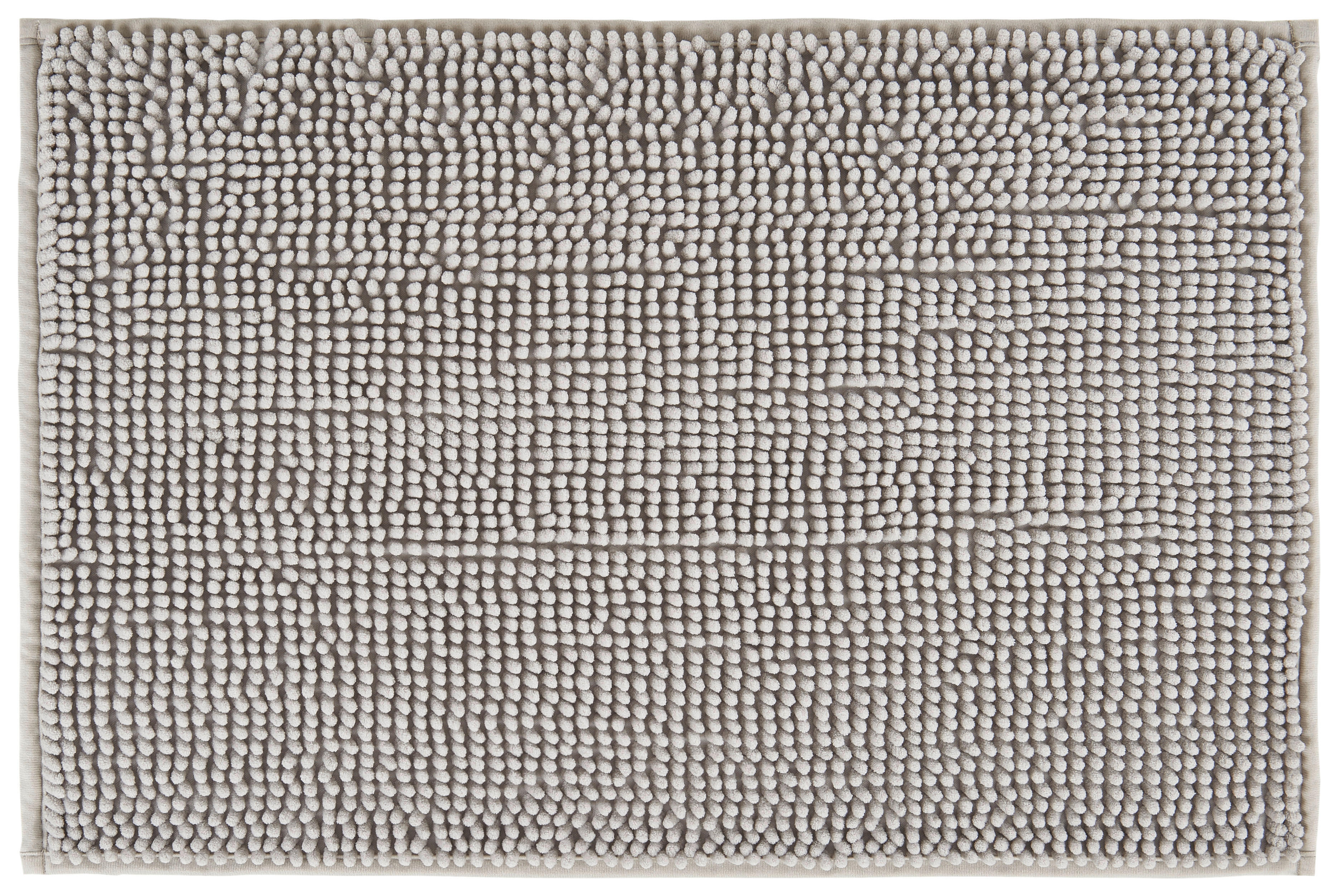 Badematte Badematte_Chenille 44x67cm silber - silber (44,00/67,00cm)