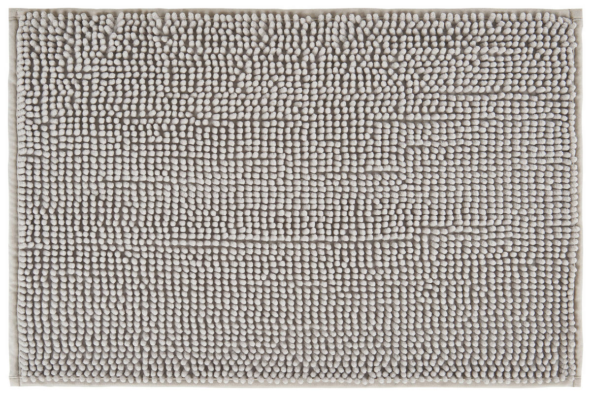 Badematte Badematte_Chenille 44x67cm silber - silber (44,00/67,00cm)