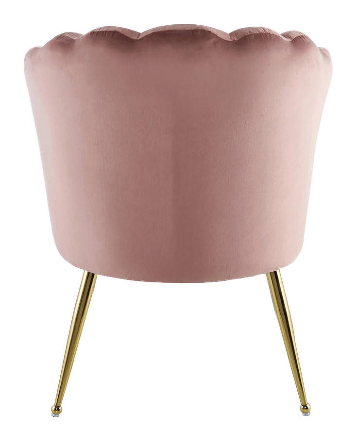 Stuhl Pippa 101 altrosa Microfaser B/H/T: ca. 67x87x70 cm Pippa 101 - messing/altrosa (67,00/87,00/70,00cm) - 360 Living