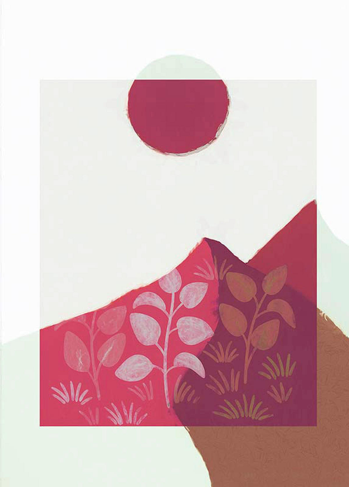 Komar Poster Plant a Garden Abstrakt B/L: ca. 50x70 cm Plant a Garden - (50,00/70,00cm) - Komar