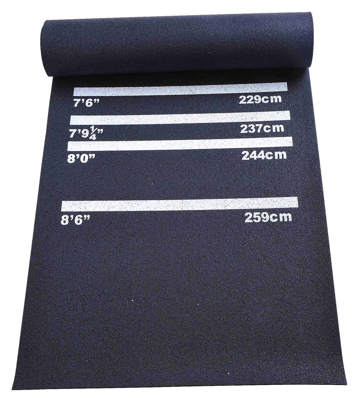 HOMCOM Dartmatte B/H/L: ca. 61x0,3x300 cm Dartmatte_für_Steel-und_Softdart - schwarz (300,00/61,00/0,30cm) - HOMCOM