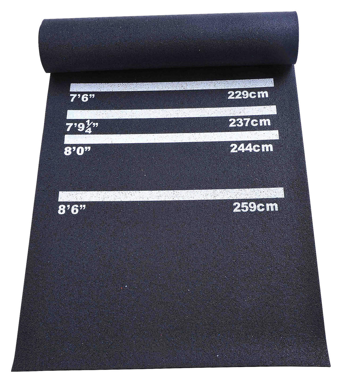 HOMCOM Dartmatte B/H/L: ca. 61x0,3x300 cm Dartmatte_für_Steel-und_Softdart - schwarz (300,00/61,00/0,30cm) - HOMCOM