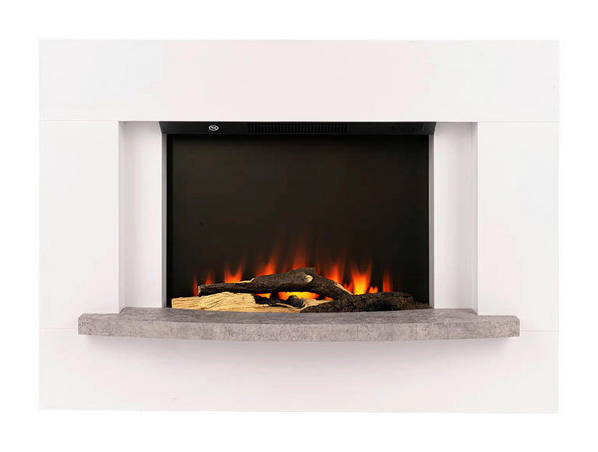 BHP Elektrischer-Kamin INE BG00749-15 weiß MDF B/H/T: ca. 100x70,5x35,5 cm ca. 1500 W Elektrokamin BG00749-15 - weiß (100,00/70,50/35,50cm) - BHP