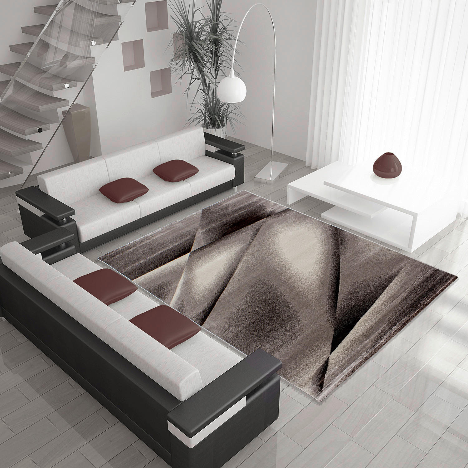 Thumbnail - Ayyildiz Teppich MIAMI braun B/L: ca. 140x200 cm