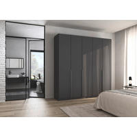 Kleiderschrank Alabama grau B/H/T: ca. 225x229x54 cm Alabama - Alu/grau (225,00/229,00/54,00cm)