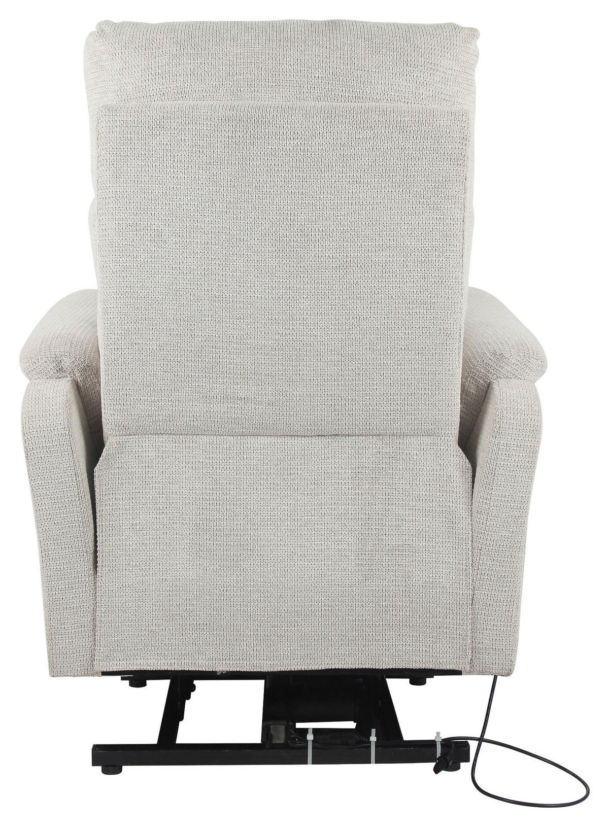 TV-Sessel Rubi beige Webstoff B/H/T: ca. 75x136x87 cm Rubi - beige/schwarz (75,00/136,00/87,00cm)