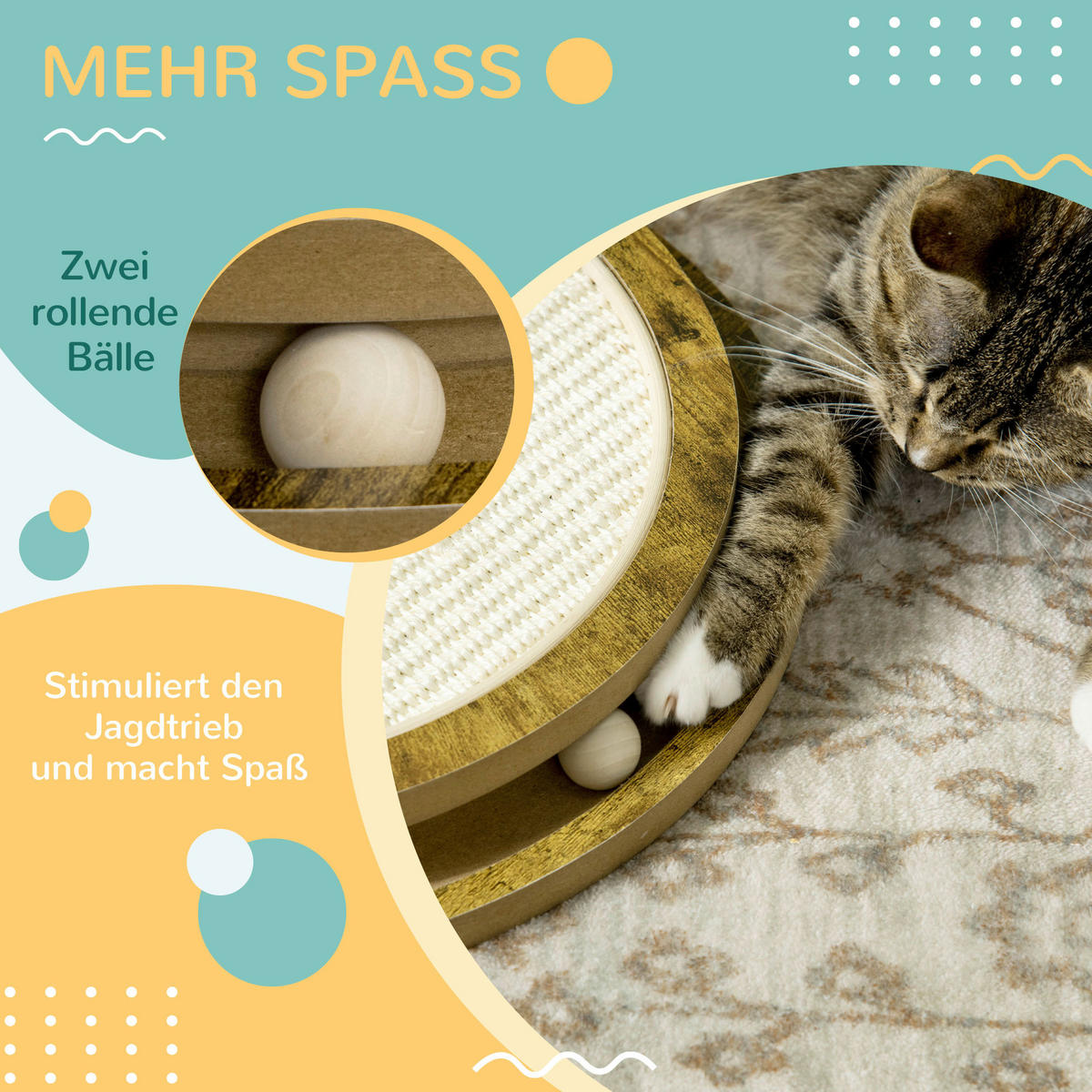 PawHut Tier-Zubehör Kratzbrett - PawHut