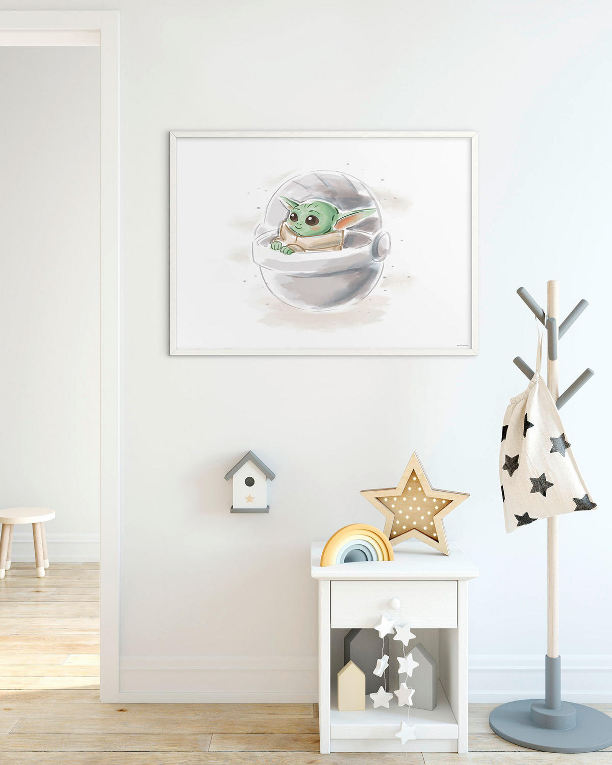 Komar Poster Mandalorian The Child Sweet Color Disney B/L: ca. 50x40 cm Mandalorian The Child Sweet Color - (50,00/40,00cm) - Komar
