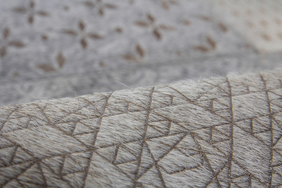 Kayoom Kurzflorteppich Gleam 560 silber B/L: ca. 160x230 cm Gleam 560 - silber/grau (160,00/230,00cm) - Kayoom
